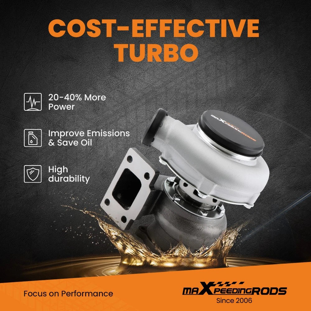 GT3037 GT3076 T3 4-Bolt Turbocharger for Universal Applications (500+ HP)