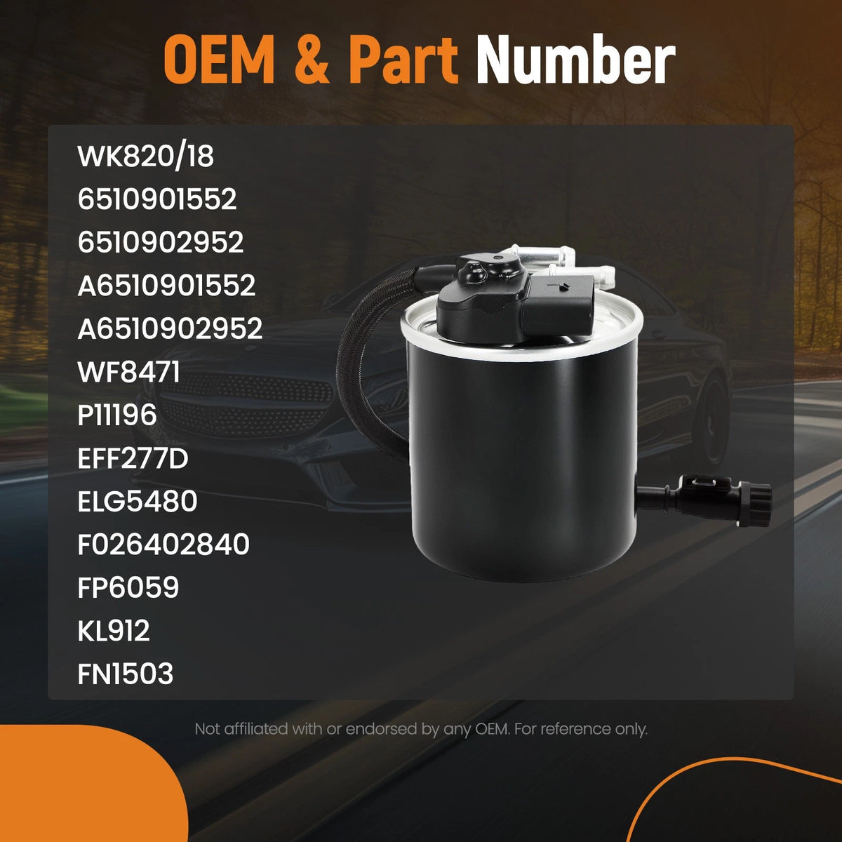 Fuel Filter for Mercedes E220 CDI (2009–2015) FP6059 Diesel Filter
