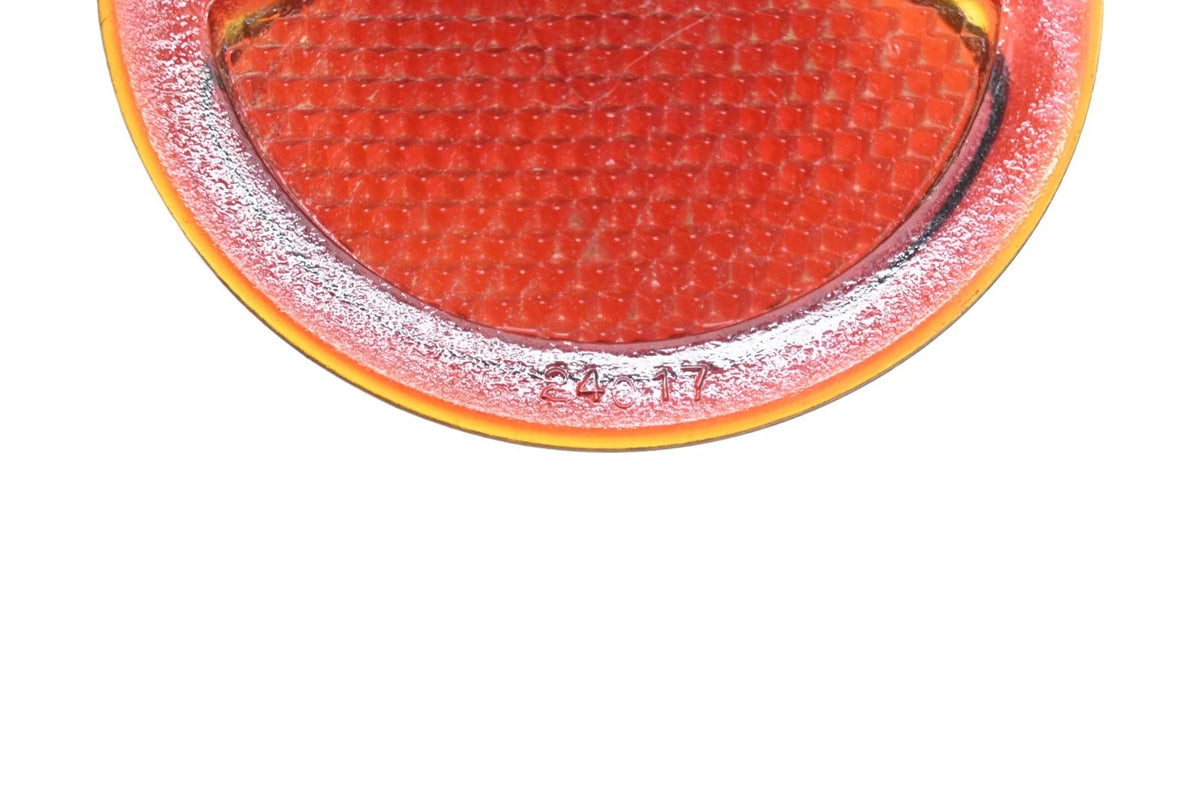3.5" Red Glass Taillight Lens for Aftermarket 24017 (NOS)