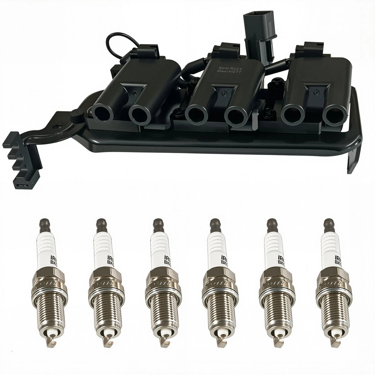 Ignition Coil & 6 Spark Plugs for Hyundai Tucson Kia Sportage (1788352)