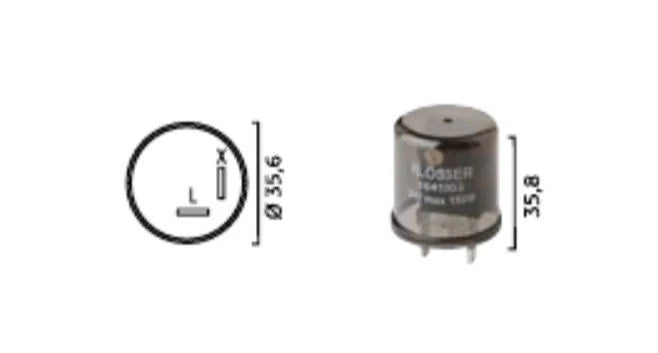 Flasher 1621002 for 12V Two Terminal 300 Watt