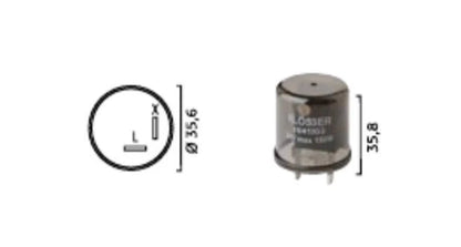 Flasher 1621002 for 12V Two Terminal 300 Watt