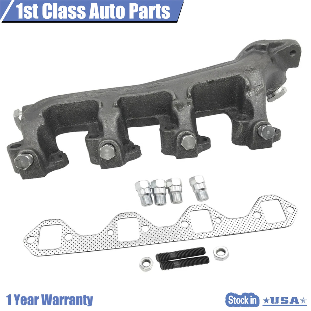 Exhaust Manifold Right Side for Ford F150 F250 F350 E150 E250 (1988–1997) 674-165