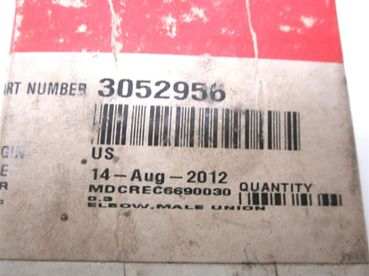 Male Union Elbow for Cummins L10 M11 (3052956)