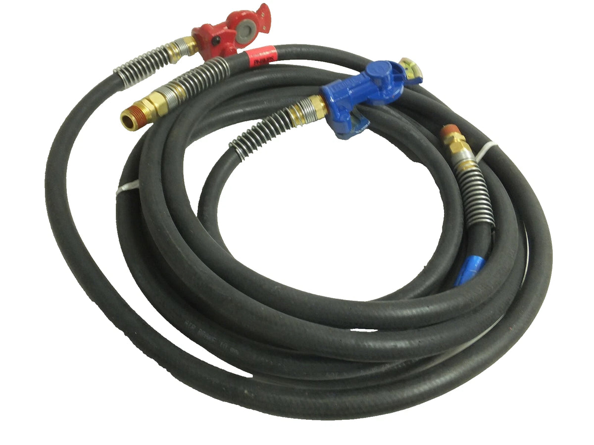 Set of 2 Rubber Air Brake Hose and Gladhand Pair for Phillips (11-811269)