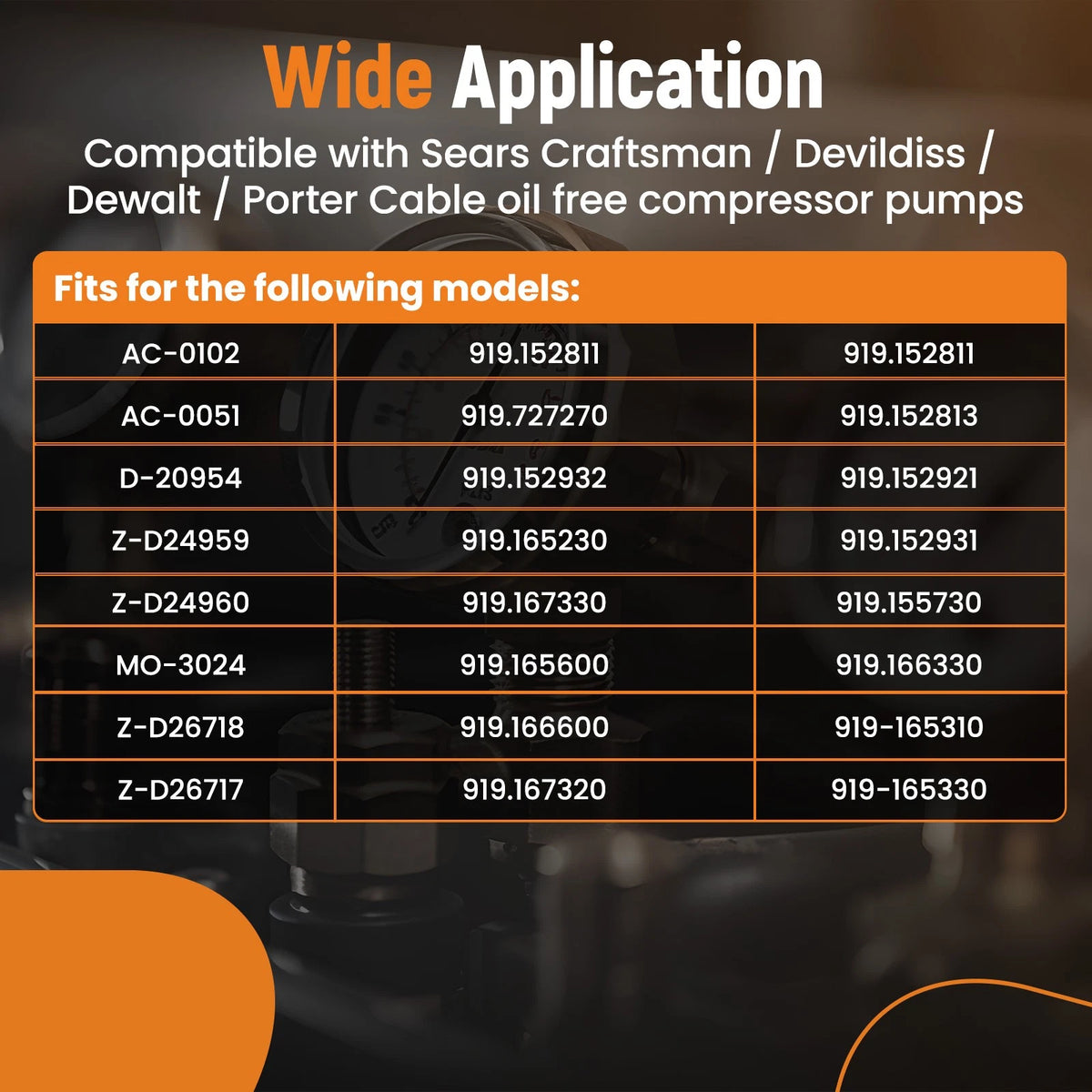 Compressor Piston Connecting Rod Kit for Craftsman Oil Free Pump (KK-4835, KK-5081)