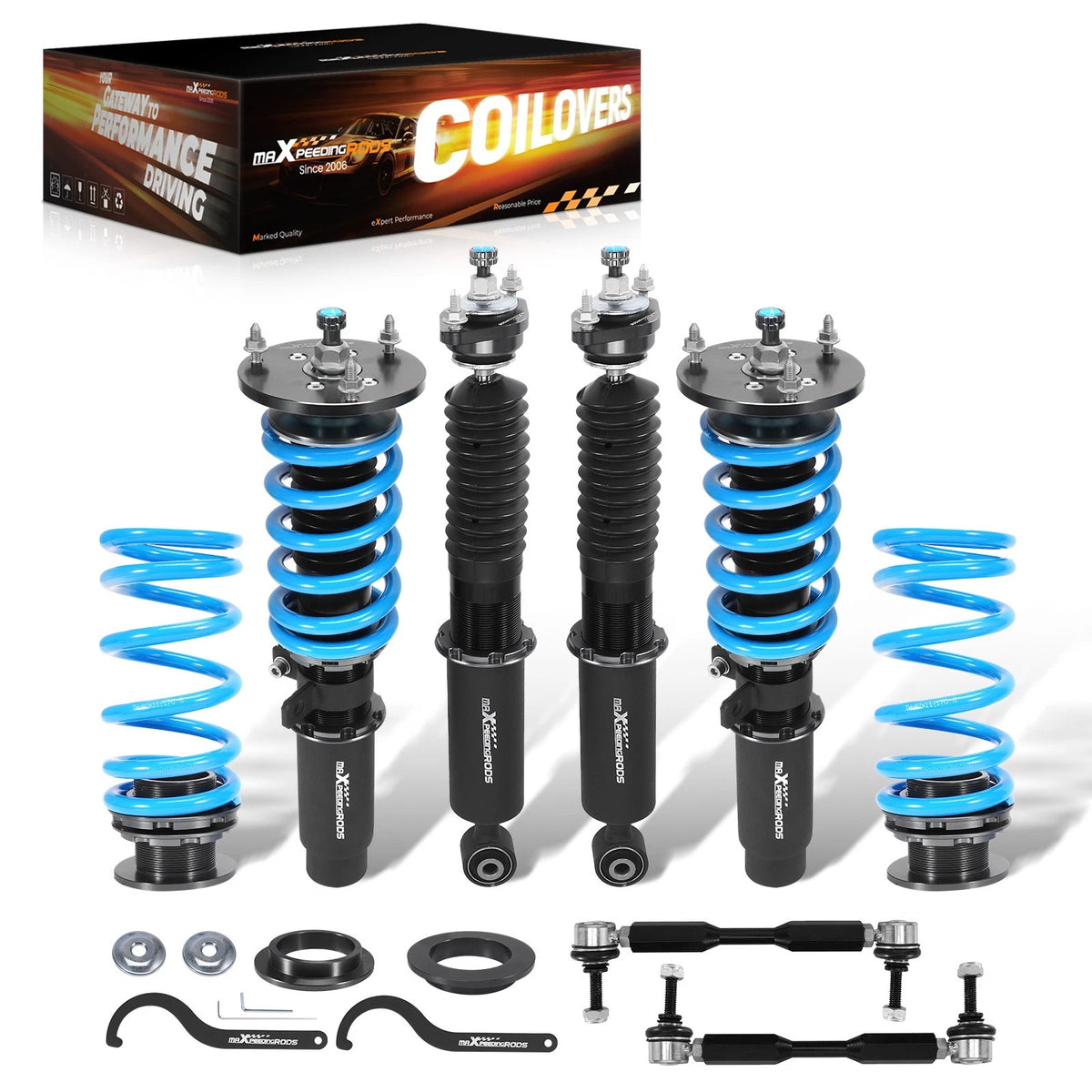 2X Adjustable Coilover Kits for BMW Z4 (E85) (2003–2008) Convertible