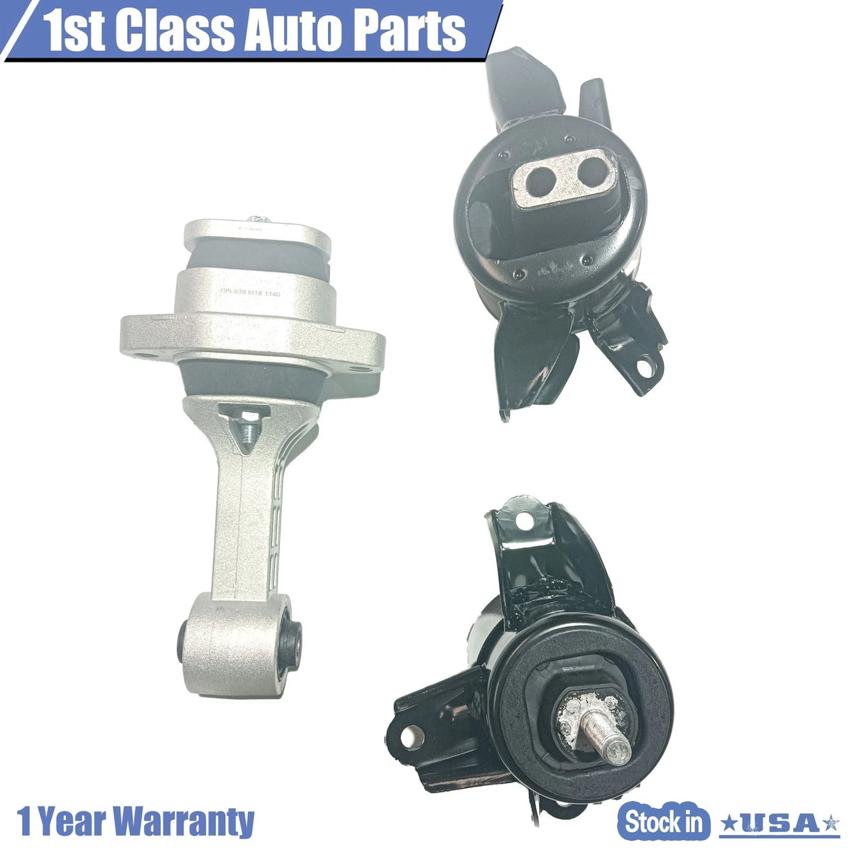 3PCS Engine & Trans Mount for Hyundai Elantra Kia Rio Forte (2011–2017)