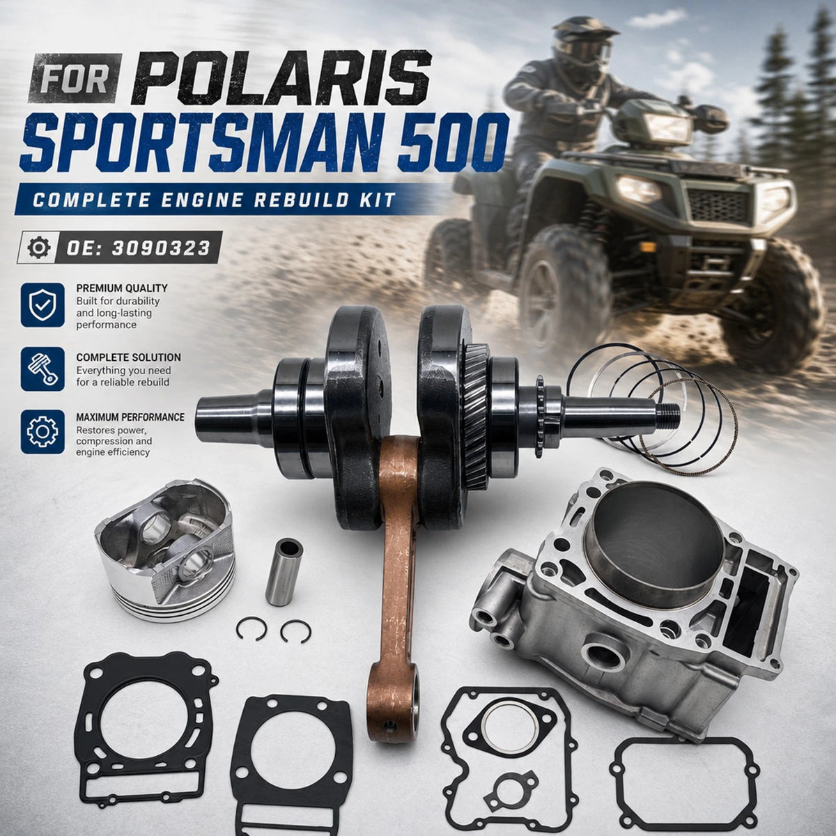 Engine Rebuild Kit for Polaris Sportsman 500 (1996–2007) 3090323