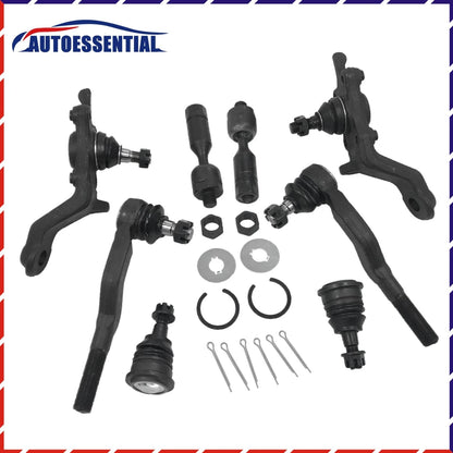 8x Front Suspension Kit Upper Lower Ball Joints Tie Rod for Toyota Tacoma (1995–2004)