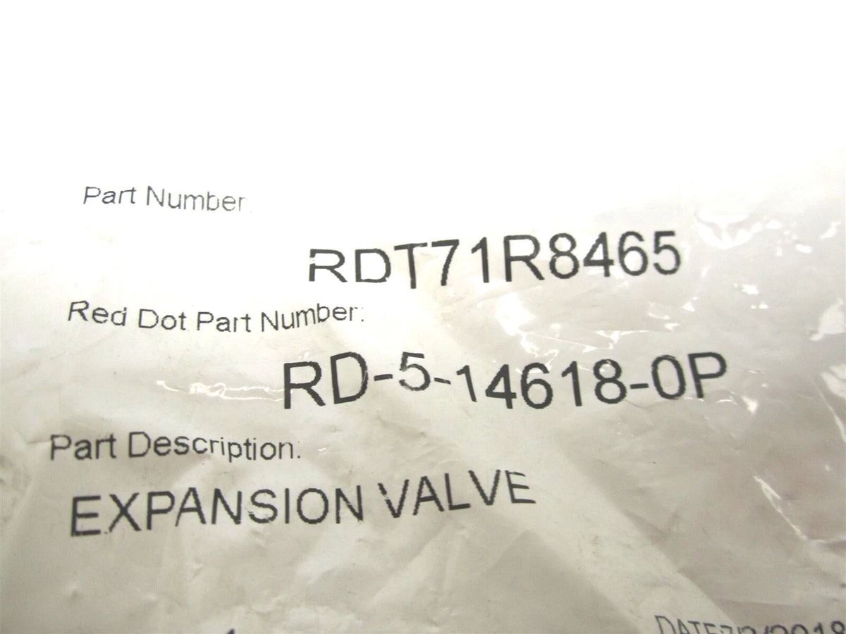 Expansion Valve RD-5-14618-0P for Red Dot RDT71R8465