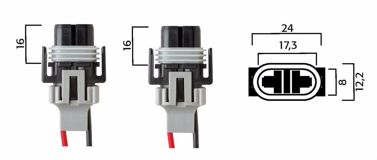 2X Flosser 9441 Socket for 881 886 894 Halogen Light Bulb