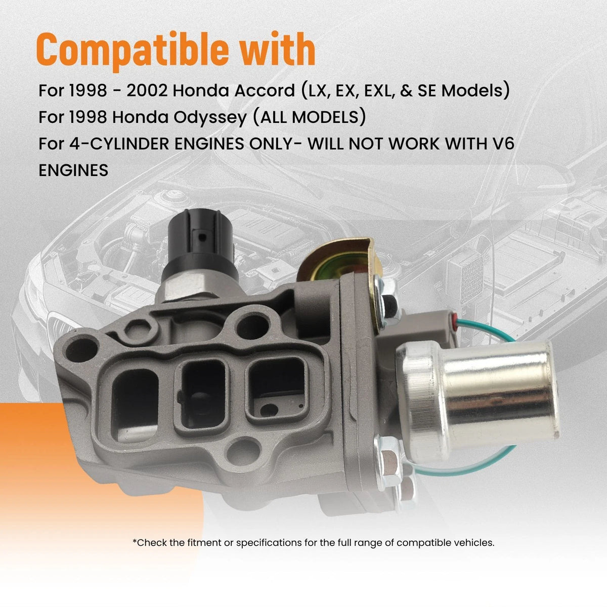 Variable Timing Solenoid for Honda Accord Sedan 2.3L (1998–2002) 15810-RAA-A01