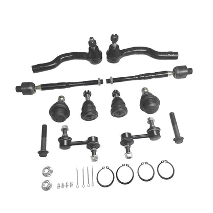 Set of 10 Front Tie Rods Ball Joints for Nissan Armada Titan QX56 (2005–2014)