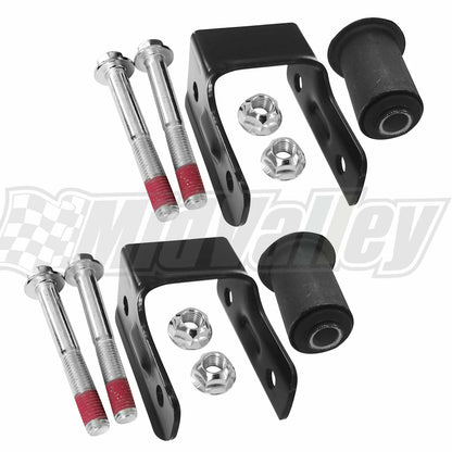 2Pcs Rear Leaf Spring Suspension Shackle Kit for GMC Hummer Chevrolet