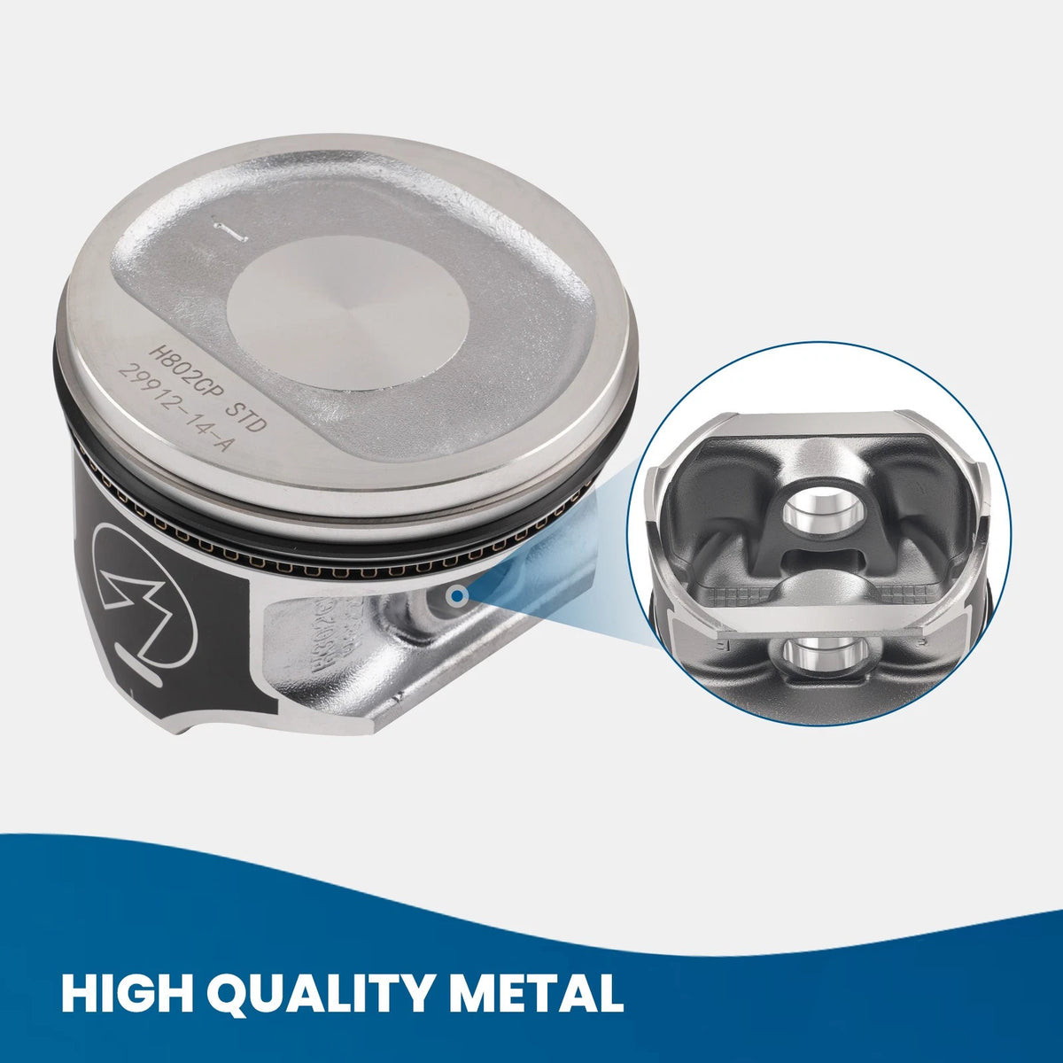 Complete Piston Set H802CP for Jeep TJ Grand Cherokee 4.0L (1996–2006)