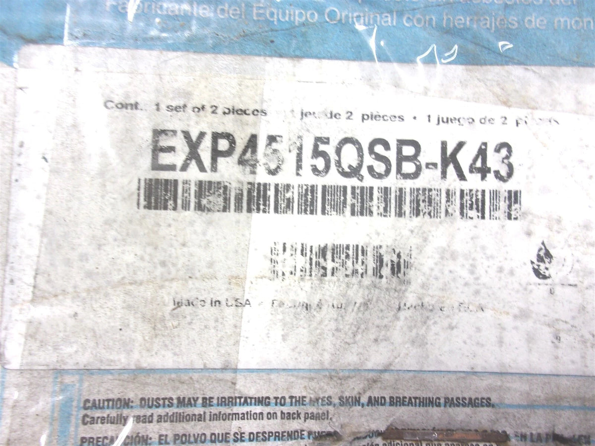 Set of 4 Drum Brake Shoe Kit with Hardware for ABEX EXP4515QSB-K43