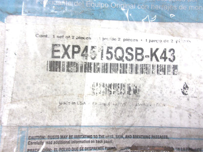 Set of 4 Drum Brake Shoe Kit with Hardware for ABEX EXP4515QSB-K43