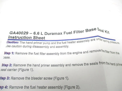 Fuel Filter Base/Primer Seal Kit for GM Duramax 6.6L (2001–2010) AP0029