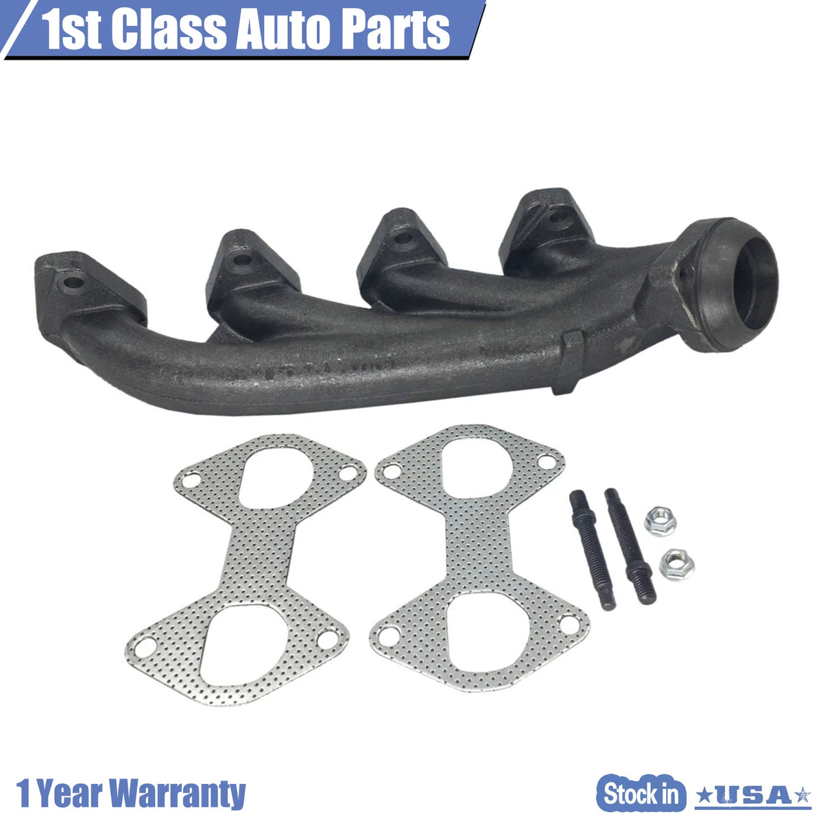 Right Exhaust Manifold & Gasket Kit for Ford F150 2004–2009