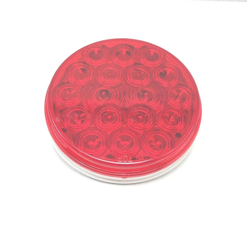 4" Red 18 Diode LED Round Stop/Turn/Tail Light for OTR (12-14V) - PTL4018R