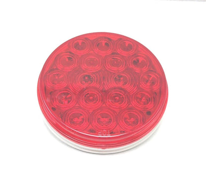 4" Red 18 Diode LED Round Stop/Turn/Tail Light for OTR (12-14V) - PTL4018R