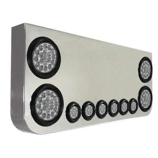 Turnpike Truck Trim Rear Center Panel with Lights for Truck (34x14 Inch)