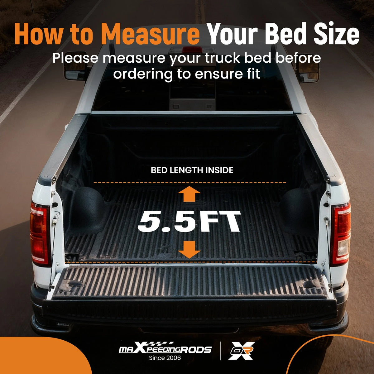 5.5ft Roll Up Bed Tonneau Cover Vinyl for Toyota Tundra (2022–2026) W/LED Lamp