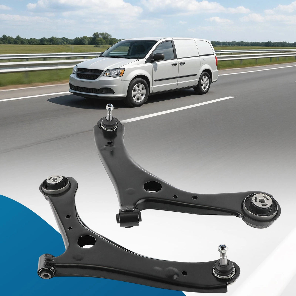 2X Front Lower Control Arms for Town & Country Grand Caravan (2008–2020)