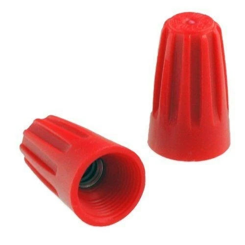 1000 Red Twist On Screw On Electrical Wire Spring Connectors 10-22 Ga