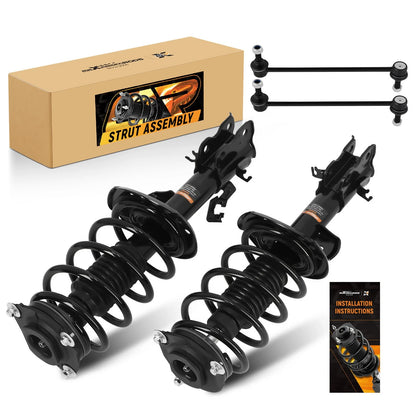 Set of 4 Front Struts & Sway Bar Link for Nissan Sentra (2013) 1333476L 272948 G52528