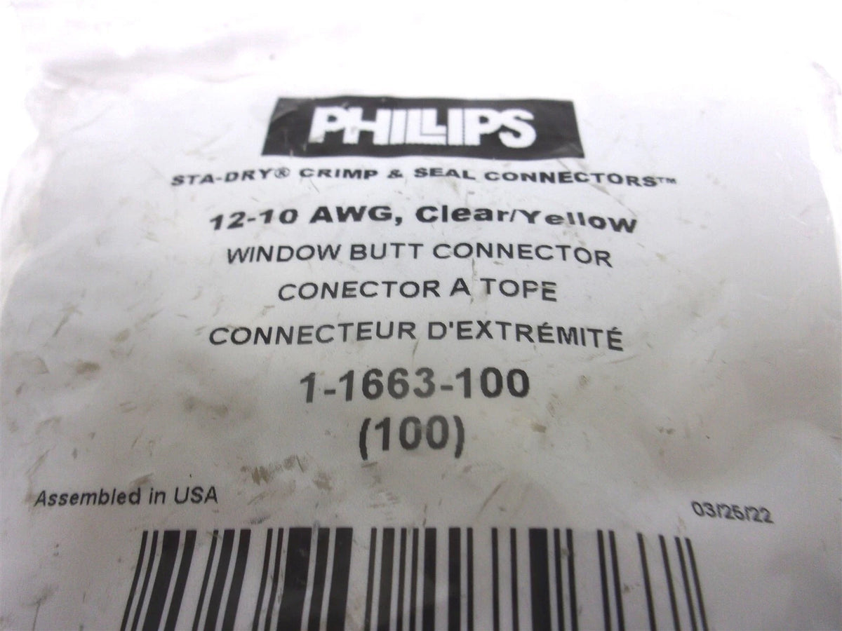 Set of 100 Butt Connectors for Phillips Clear-Vu 12-10 Gauge