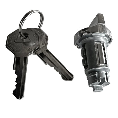 Chrome Ignition Lock Cylinder Zamak 5 w/ Keys for Chevrolet Corvette (1953–1964)