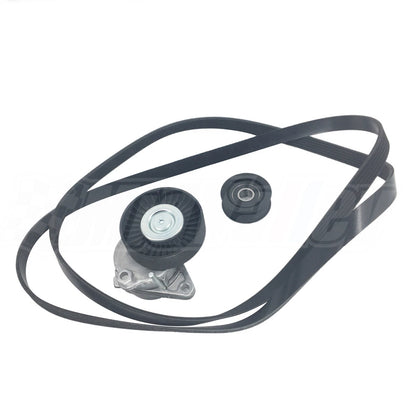 Serpentine Belt Tensioner & Idler Pulley Drive Kit for Mercedes R500 E320 S500 (2006–2007)