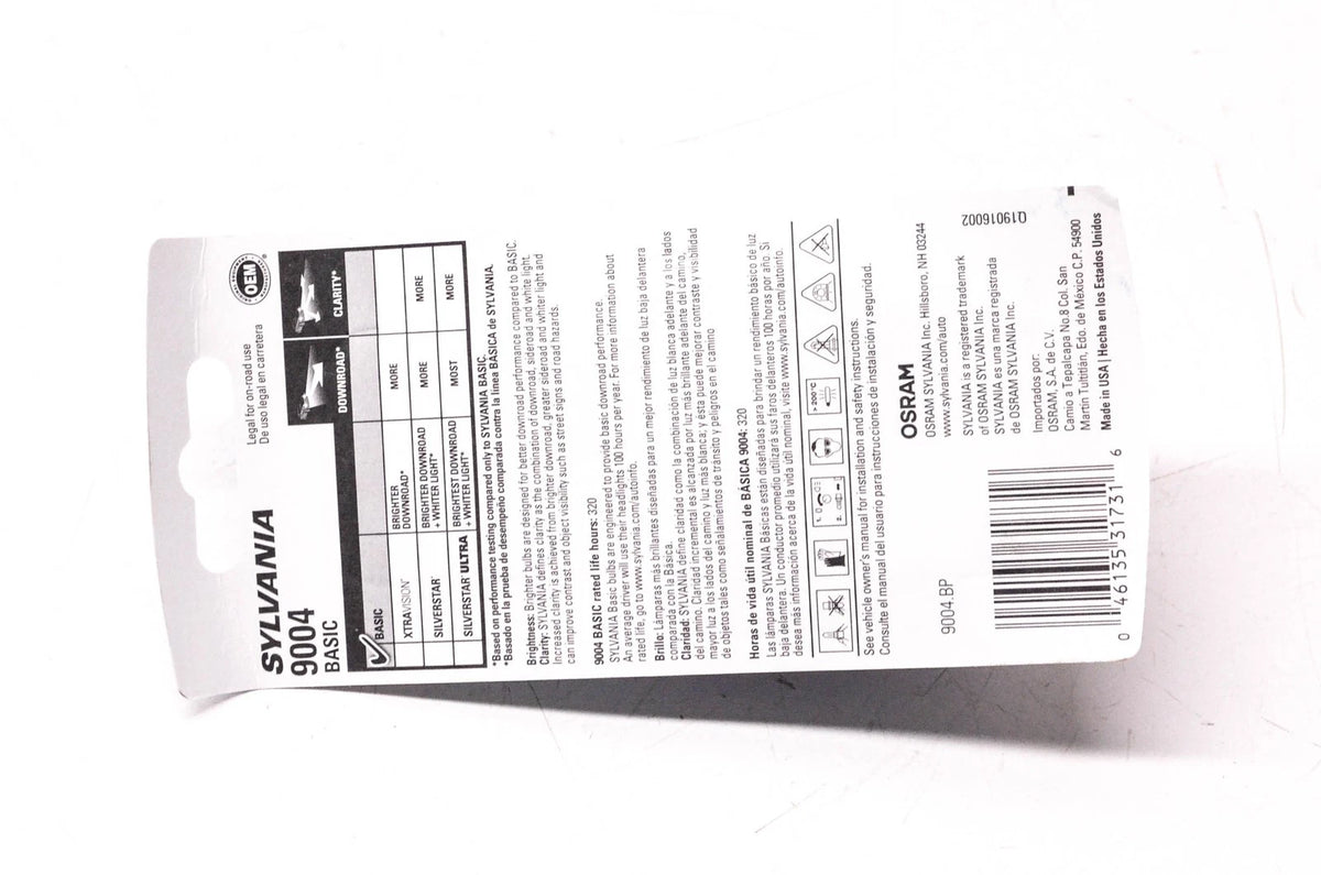 Sylvania 9004.BP Headlight for (NOS)