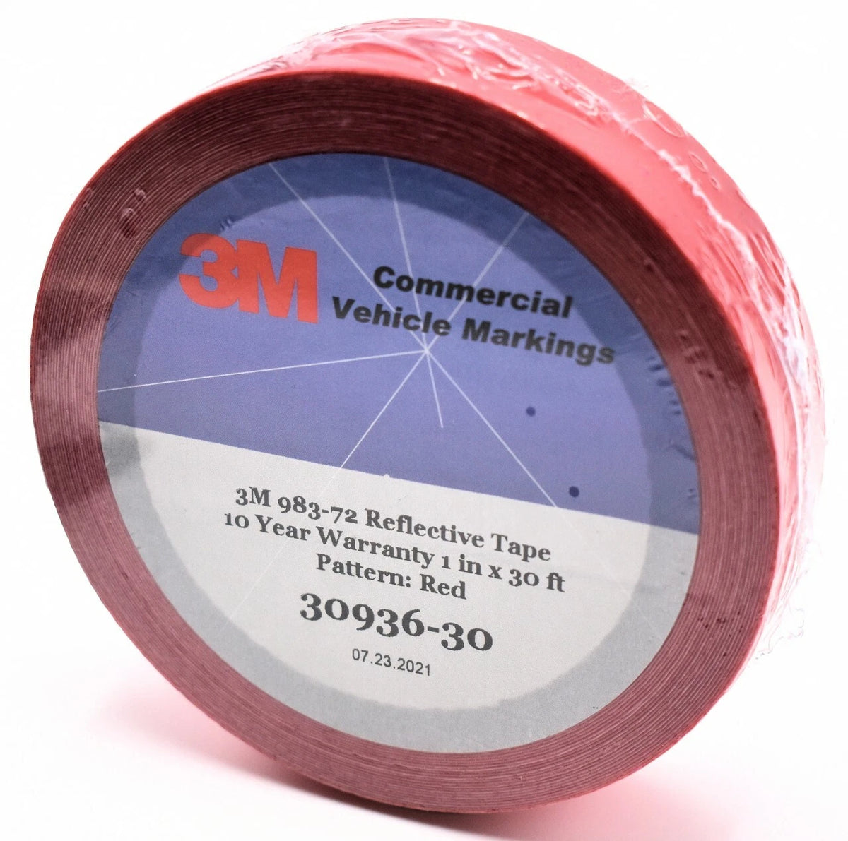 3M Reflective Tape 1" x 30' for Conspicuity (30936-30, 983-72NL)