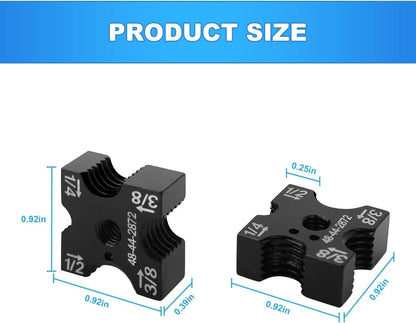 Cutting Die Set 1/4 3/8 1/2 for Milwaukee M18 Cutter (2872-20, 2872-21)