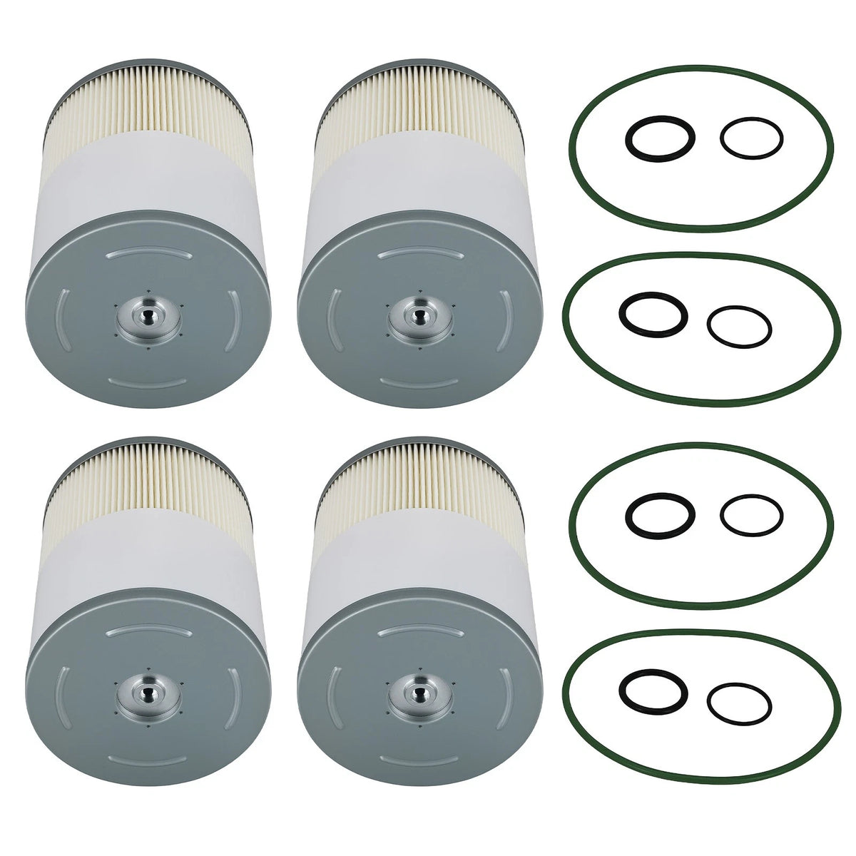 4X Fuel Filter Water Separator for Detroit Diesel DD13/DD15/DD16 (CS11122, FS19915)