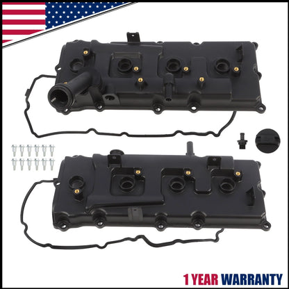 Engine Valve Cover Set with Gasket for Nissan Pathfinder Armada Titan Infiniti 5.6L (2005–2021)