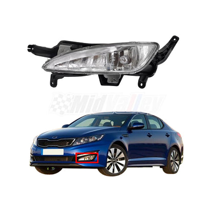 Fog Light Assembly for Kia Optima (2011–2013) - Clear Lens, Left Side