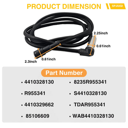 ABS Sensor Kit for Meritor Wabco (R955341, 4410328130, S4410328130, 85106609)