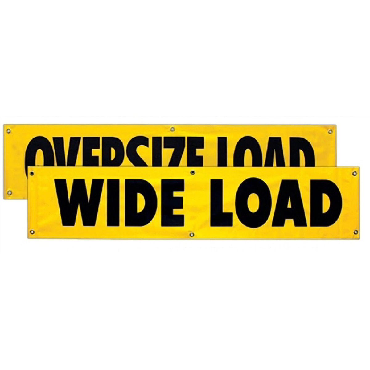 Reversible Wide Load Mesh Banner 84" x 18" with Grommets