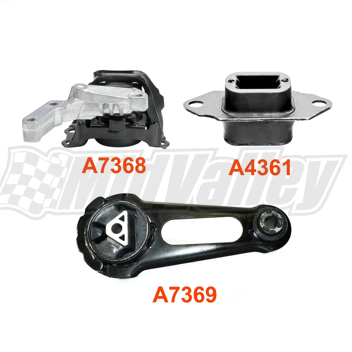 3PCS Engine Motor & Trans Mount for Nissan Versa Versa Note (2012–2017)