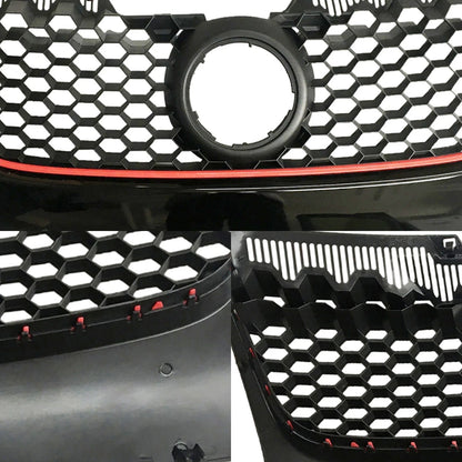 Front Bumper Upper Mesh Grille for Volkswagen GTI Jetta (2006–2009)