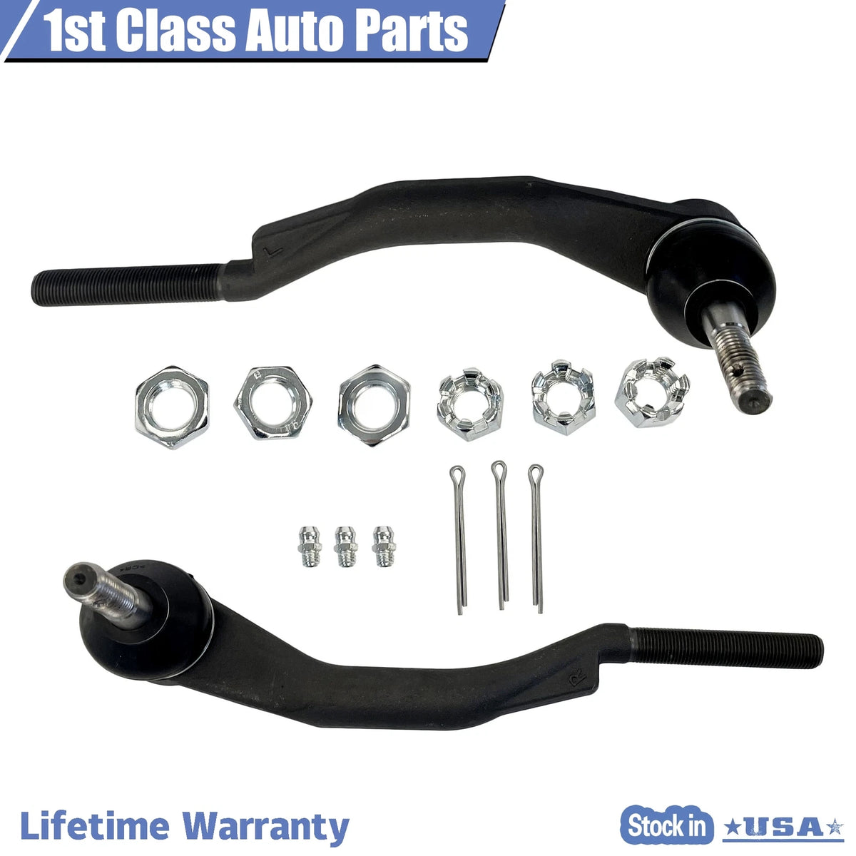 Front Outer Tie Rod Kit for Chevy Trailblazer GMC Envoy Isuzu Ascender (2003–2009)