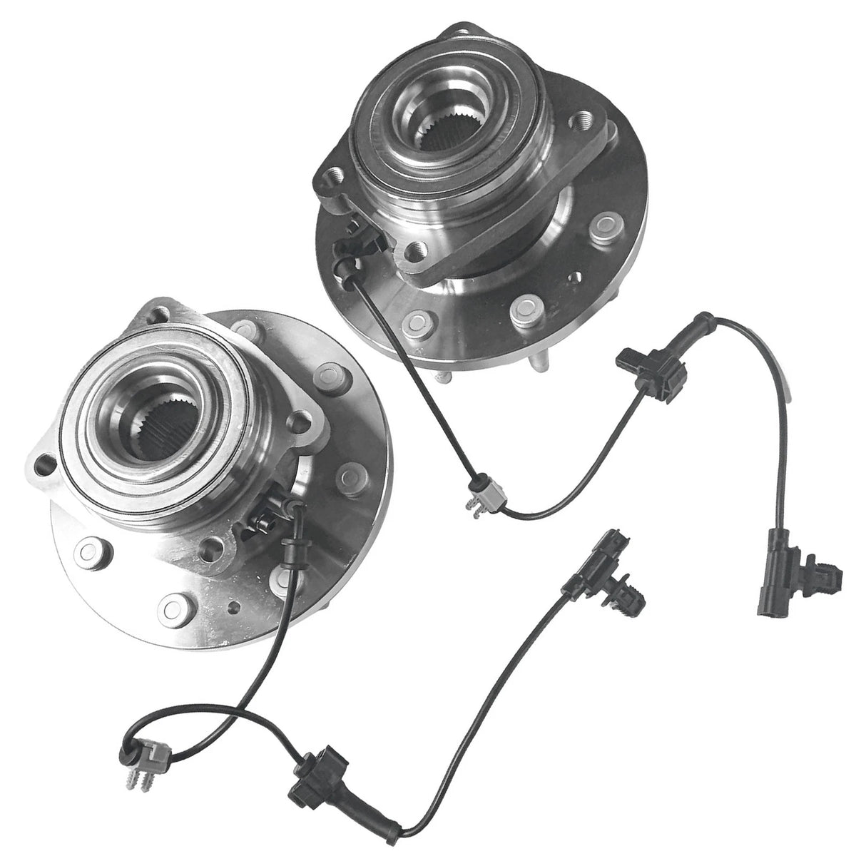 2X Front Wheel Bearing Hub Assembly 515145 for Chevy Silverado 2500 3500 (4WD)