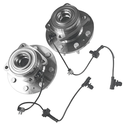 2X Front Wheel Bearing Hub Assembly 515145 for Chevy Silverado 2500 3500 (4WD)