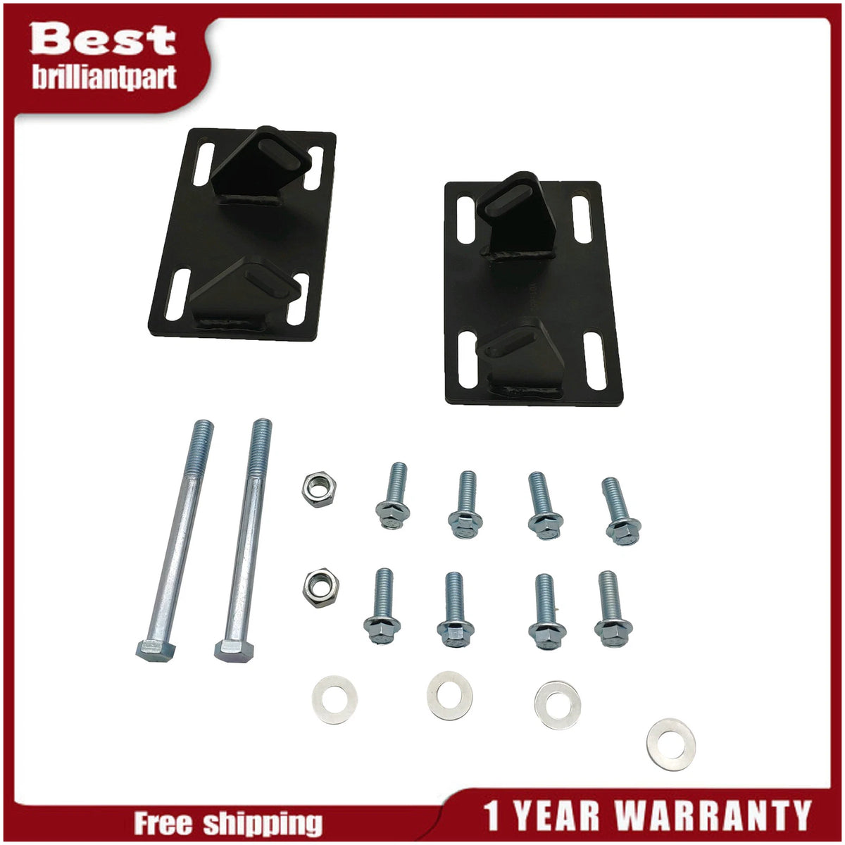 Motor Swap Mount Brackets Adapter Plates Kit for Chevy C10 (1973–2005)