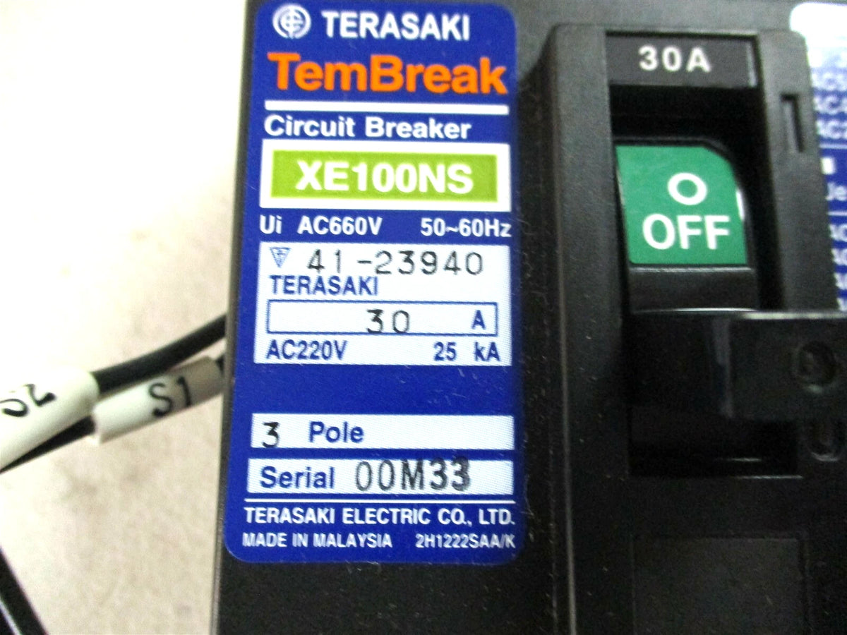Circuit Breaker for Terasaki XE100NS (30A 660V 12VDC)