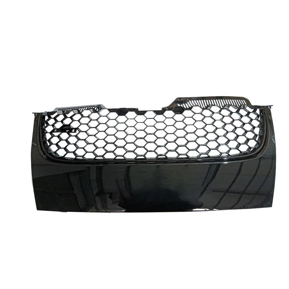 Main Upper Mesh Grille for VW Jetta/GLI/GTI (2006–2009) Black with Chrome Trim